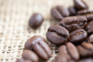 coffee beans close up