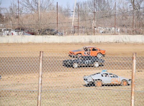 Race Car on a Dirt Track