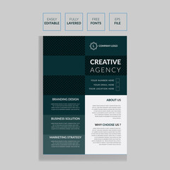 Modern Creative Agency Flyer Design Template
