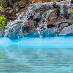 Cascade de bassin d’agrément 