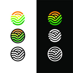 nature icon vector design logo template