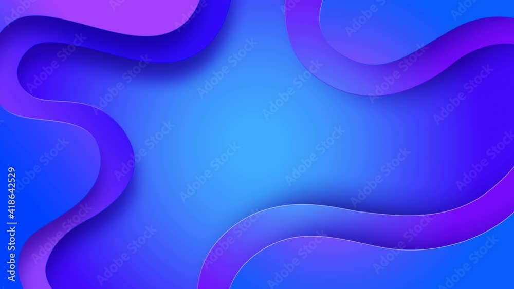 Poster liquid morphig wave shapes elegant clean background, copy space, seamless loop computer generated gr