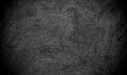 Old wall texture cement dark black gray  background abstract grey color design are light with white gradient background.