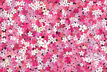 桜の花びらがいっぱいの背景2