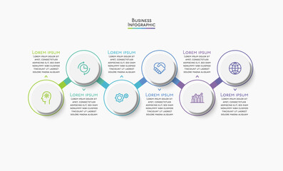 Business data visualization. timeline infographic icons designed for abstract background template milestone element modern diagram process technology digital marketing data presentation chart Vector