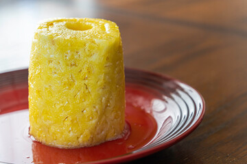 Organic Cored fresh pineapple ready to eat
