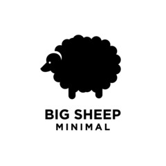 big sheep, rams, goat, lamb icon silhouette - mammal, animal vector badge vector illustration design logo design
