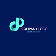 Logo letter P. Business vector template