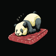 the sleepy time panda illustration © SINGINK
