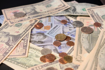 Banknote money background and saving money and business growth concept, finance and investment concept