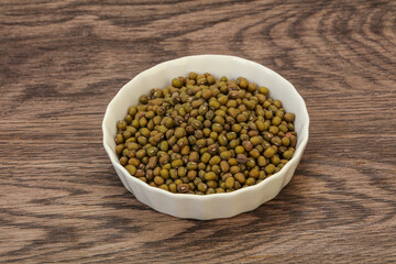 Vegetarian cuisine - dry green lentil