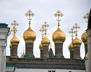 The domes of the Kremlin Church