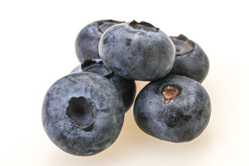 Ripe sweet tasty blueberries heap