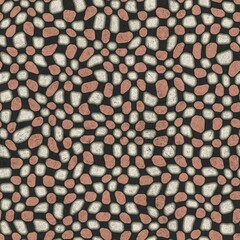 Seamless funky grungy pattern motif for print. High quality illustration. Non print of weird textured dabs of color on paper texture. For surface design printing or any sort.