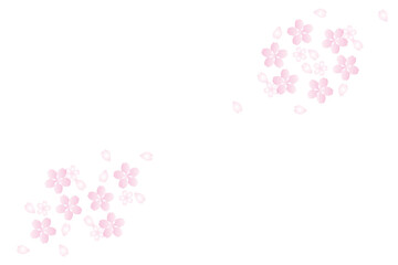 桜のフレームのイラスト