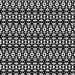 Fototapeta na wymiar Geometric vector pattern with triangular elements. Seamless abstract ornament for wallpapers and backgrounds. Black and white patterns.