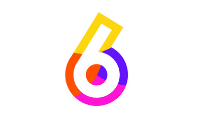 6 Colorful Fun Modern Flat Number