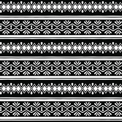  Geometric vector pattern with triangular elements. Seamless abstract ornament for wallpapers and backgrounds. Black and white patterns.