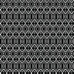 Geometric vector pattern with triangular elements. Seamless abstract ornament for wallpapers and backgrounds. Black and white patterns.