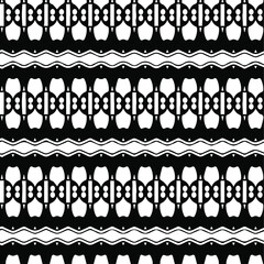 Geometric vector pattern with triangular elements. Seamless abstract ornament for wallpapers and backgrounds. Black and white patterns.