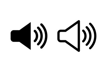 Speaker icon set. volume icon vector. loudspeaker icon vector. sound symbol