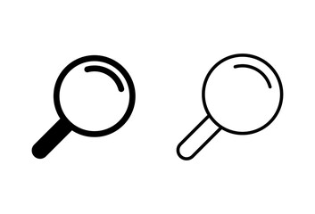 Search icon set. search magnifying glass icon