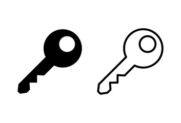 Key icon set. Key vector icon. Key symbol