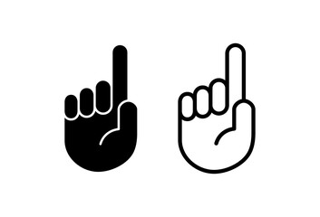 Hand icon set. hand vector icon, palm