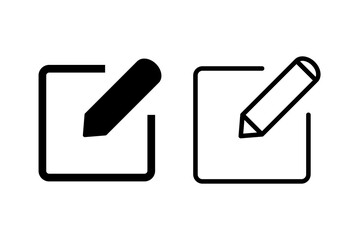 Edit icon set. edit document icon. edit text icon. pencil. sign up