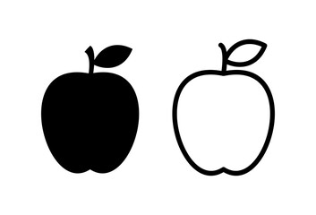 Apple icon set. Apple vector icon. apple symbols for your web design
