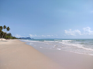 Khanom beach and sea of Thailand