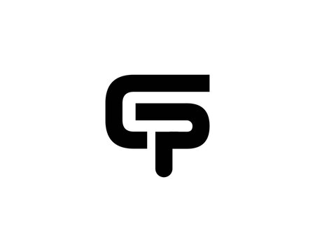 PC CP letter logo design vector template