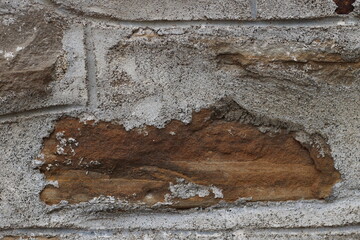 old stone walls of a ruined house