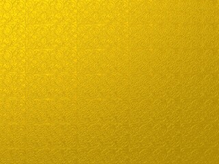 Golden background with retro and three-dimensional decorative pattern