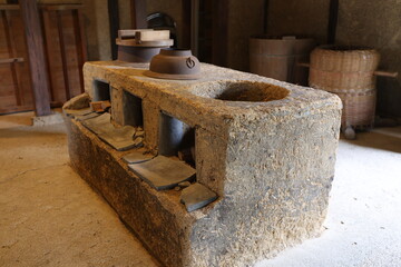 日本の岡山県総社市の古くて美しい建物