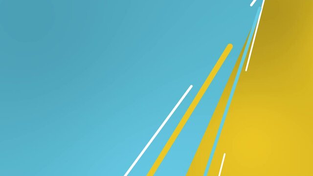 Abstract motion graphics and animated background. Colored geometric shapes. Computer generated loop animation. Geometric pattern. 4k UHD