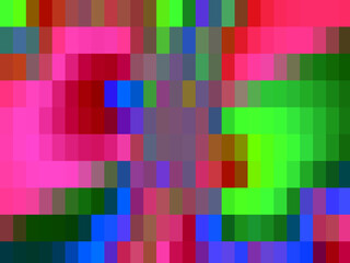 Pink green red purple squares abstract background with squares