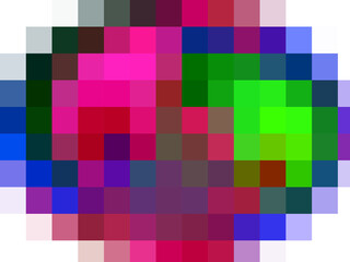 Pink green red purple violet squares abstract background with squares