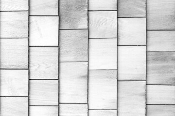 Modern white wood wall tiles pattern and texture background seamless