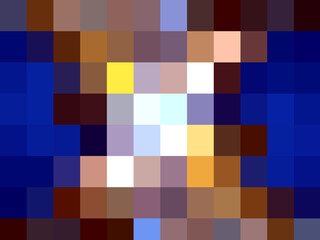 Blue pink brown design abstract background with squares