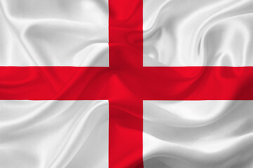 Obraz premium 3D Flag of England on fabric