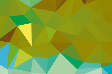 Green vivid abstract geometric background, vector from polygons triangle, mosaic