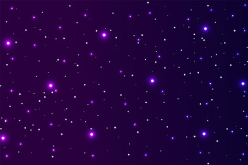 Stars on a night sky background