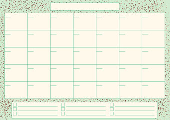 the Monthly planner for print 