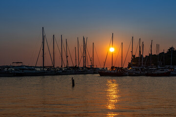 Marina in the late afternoon light