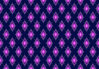 Fototapeta premium Geometric seamless pattern traditional design for background. Wallpaper for carpet, clothing and batik fabric illustration style.