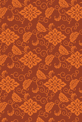 平安有職文様_花菱唐草（はなびしからくさ）_壁紙・カラー