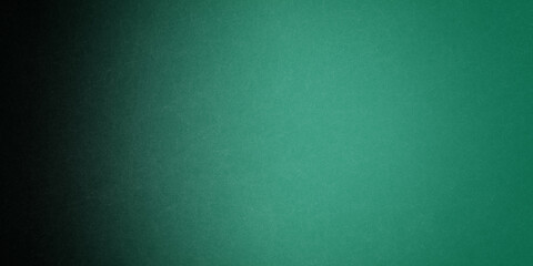 Elegant dark emerald green background with black shadow border and old vintage grunge texture design
