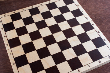 educational chess board, selective focus