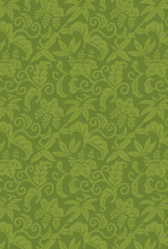 平安有職文様_桐竹唐草（きりたけからくさ）02_壁紙・カラー